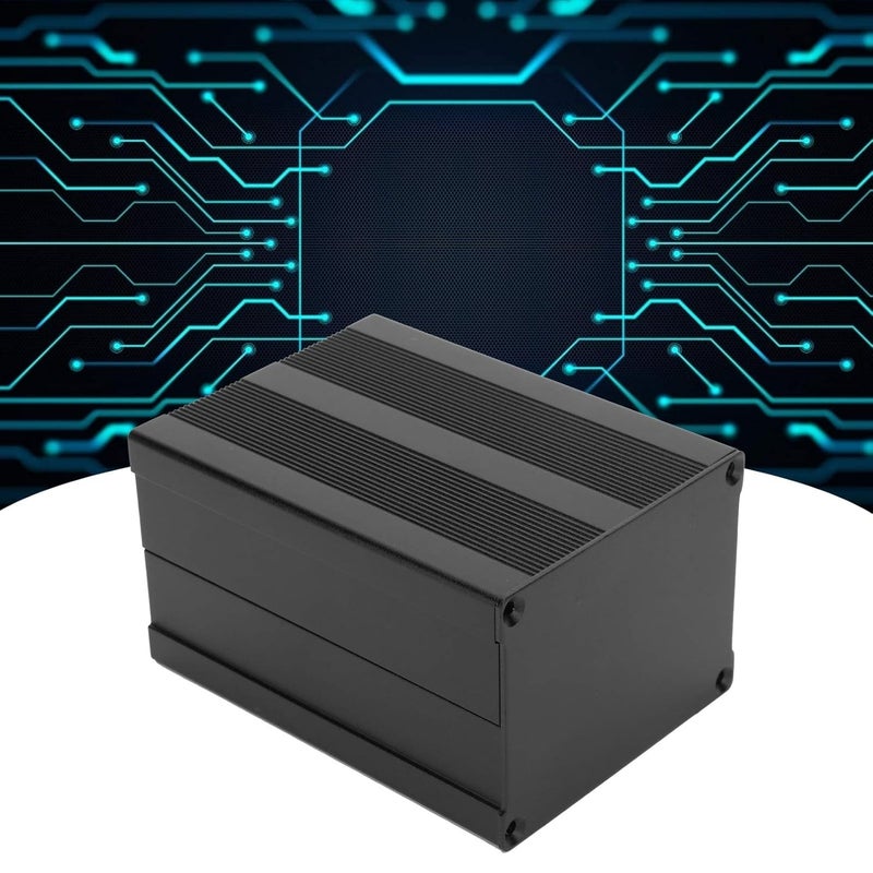 صندوق علبة الألومنيوم 57x76x100مم مؤكسد مصقول لغلاف نظام تحديد المواقع العالمي (GPS) للإلكترونيات الصناعية - Image 2